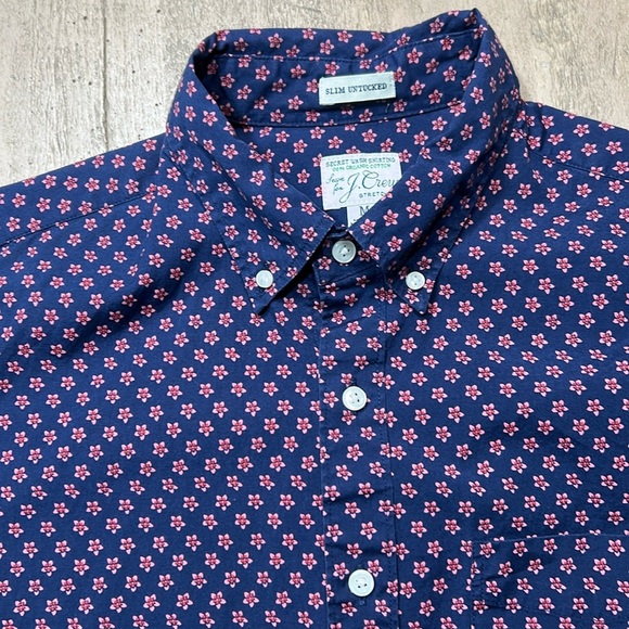 J. Crew slim untucked stretch button down, Medium - Picture 1 of 7